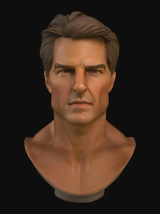 3D model for super high definition bust of tom cruise