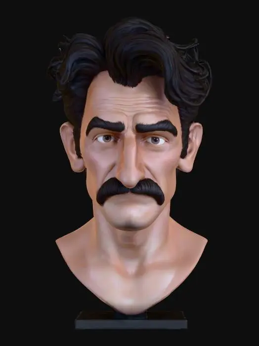 3D model for super high definition bust of young        sean penn