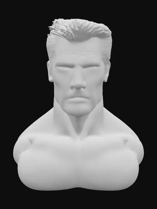 3D model for super high definition bust of young Arnold Schwarzenegger 