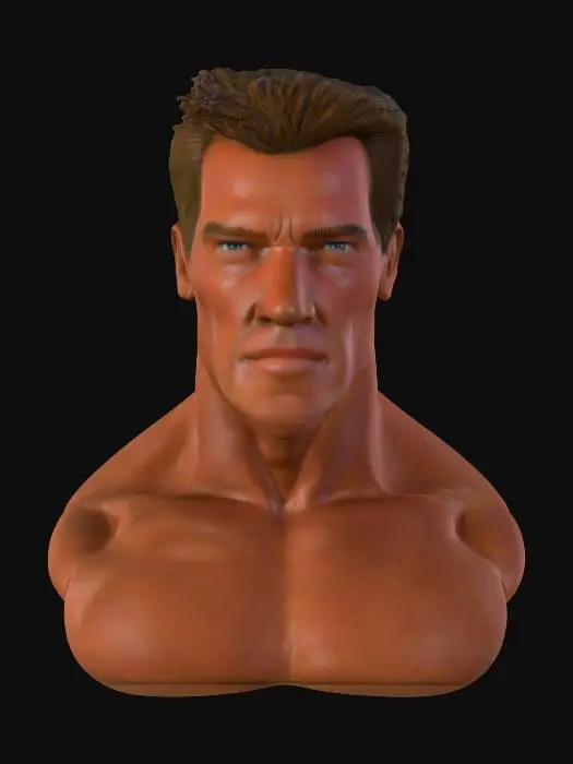 3D model for super high definition bust of young Arnold Schwarzenegger 