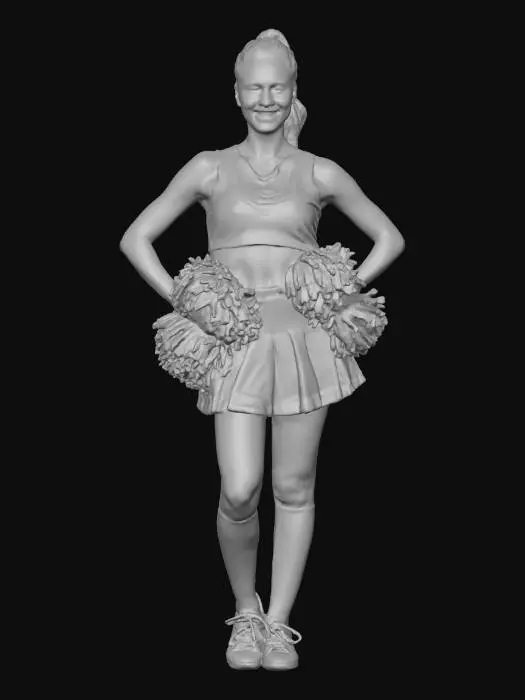 3D model for Cheerleader on the Field