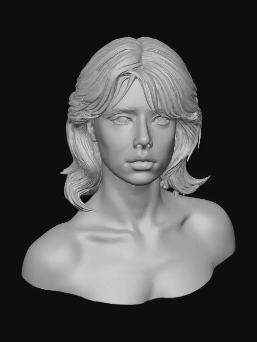 3D model for Portrait in Soft Light
