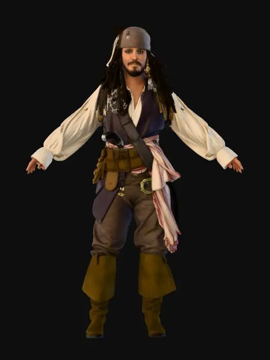 3D model for Pirate Captain