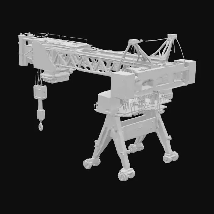 3D model for huge hyper detailed crane
