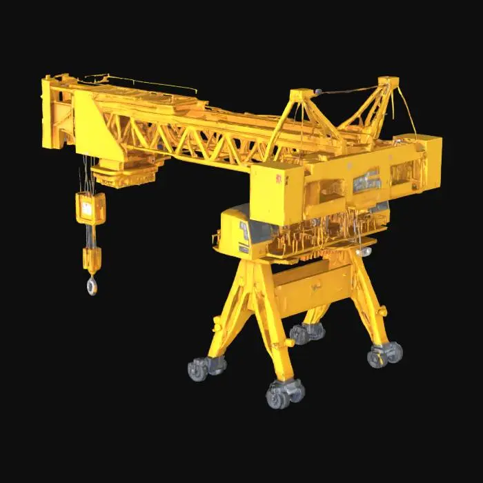 3D model for huge hyper detailed crane
