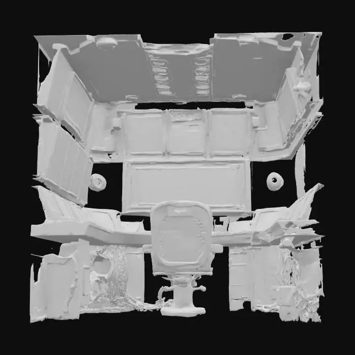 3D model for matrix style monitors command center from inside nebuchadnezzar ship