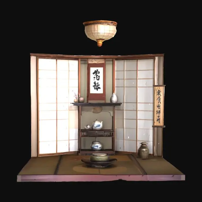 3D model for beautiful japanese room in a house