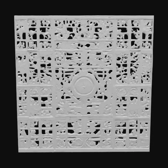 3D model for Japanese teak ceiling 