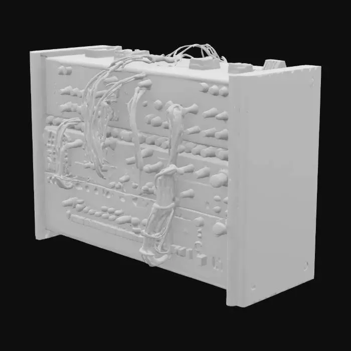 3D model for analog modular synthesizer system