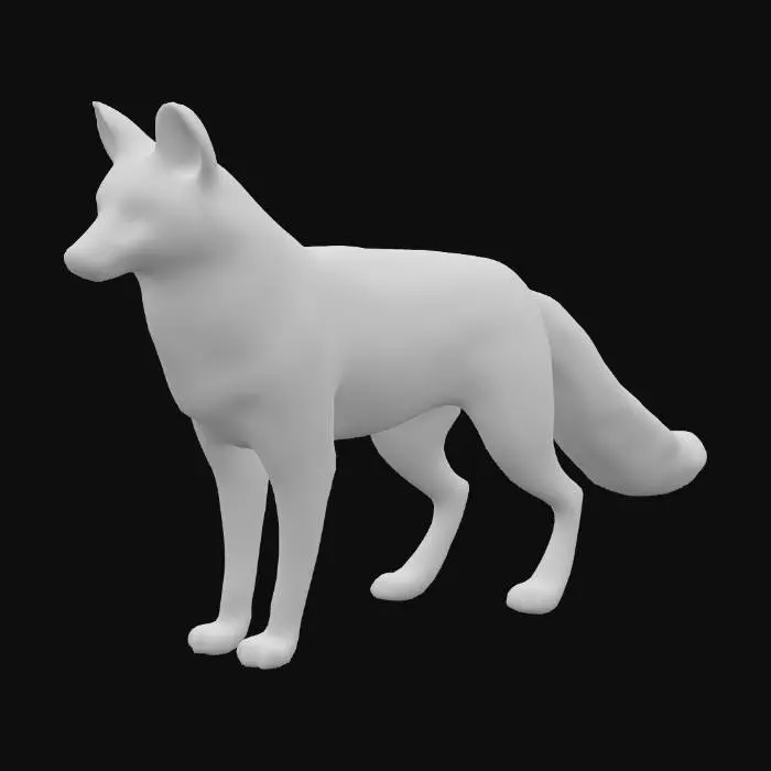 3D model for realistic fox