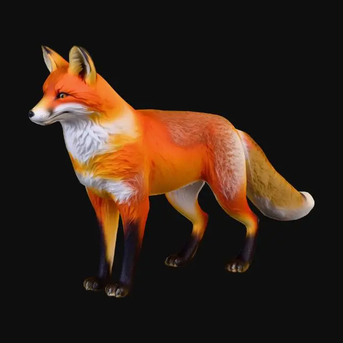 3D model for realistic fox