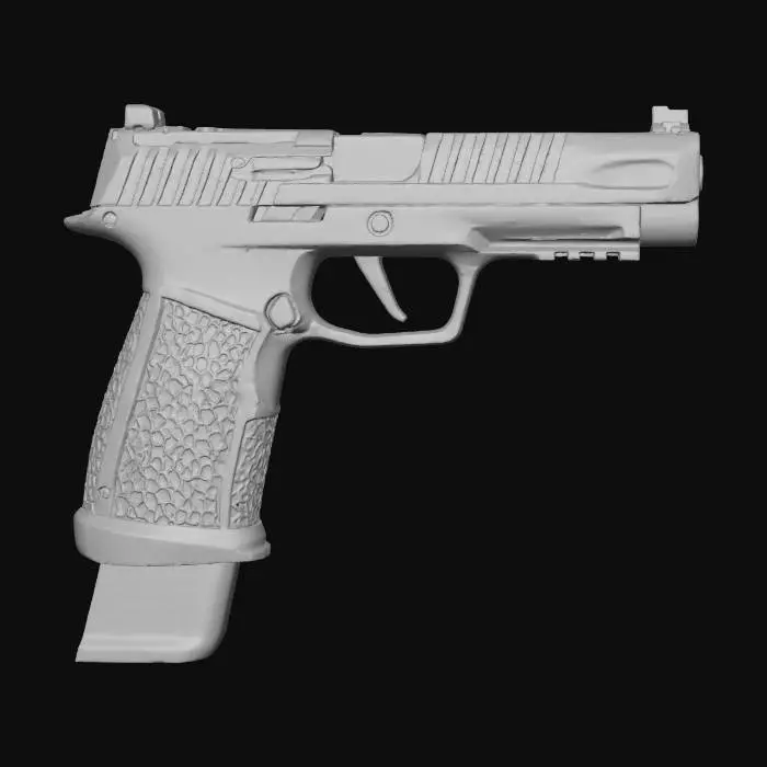 3D model for Handgun Side View