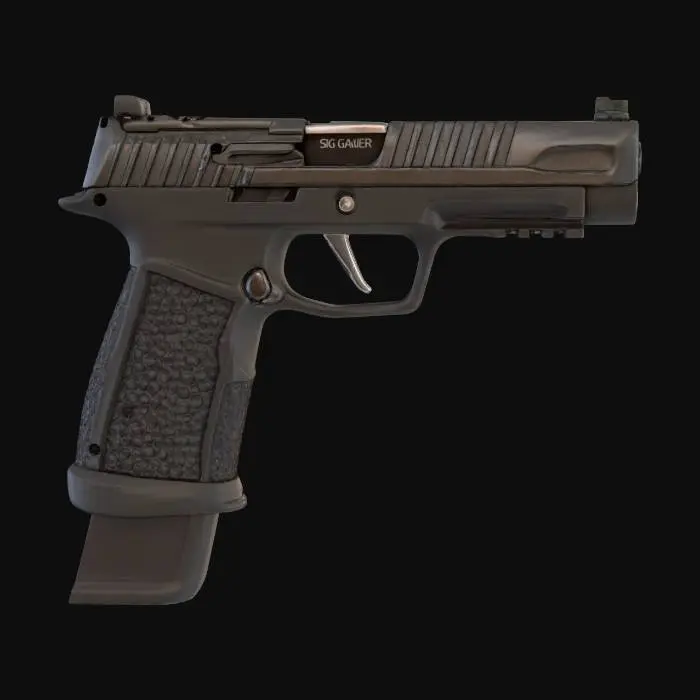 3D model for Handgun Side View