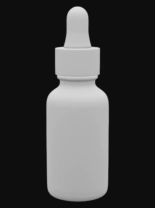 3D model for Brown Dropper Bottle