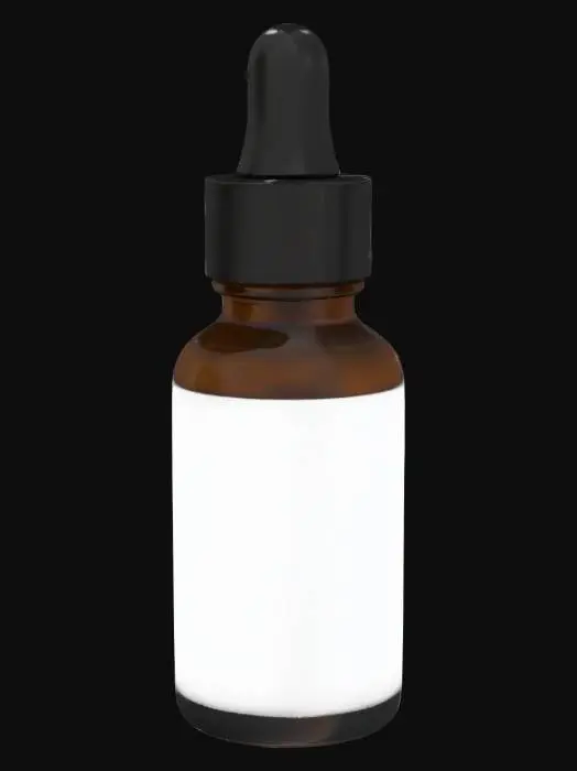 3D model for Brown Dropper Bottle