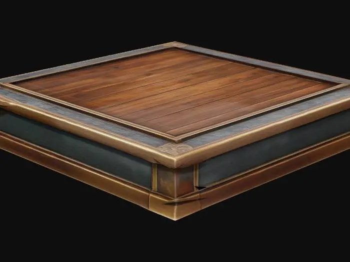 3D model for Ornate Wooden Platform