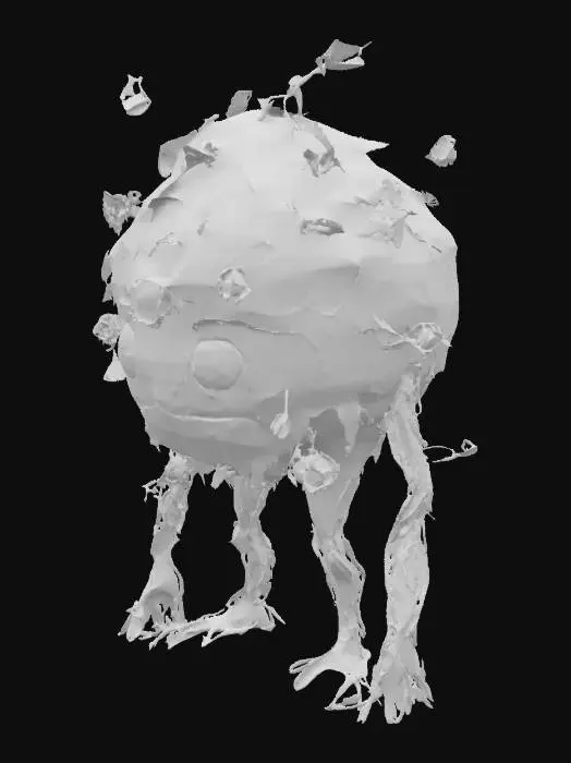 3D model for awakened bush, #SketchTo3D#