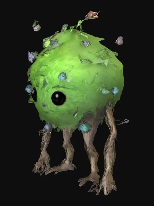 3D model for awakened bush, #SketchTo3D#