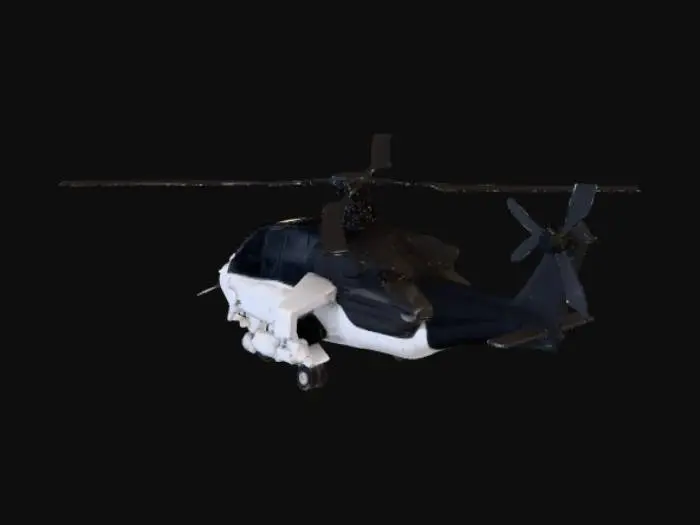 3D model for Helicopter Silhouette