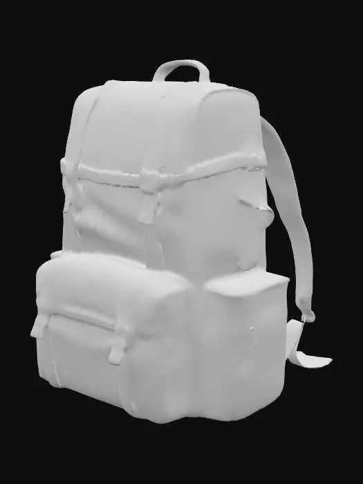 3D model for Vintage Leather Backpack