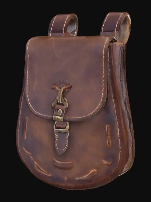 3D model for Leather Satchel