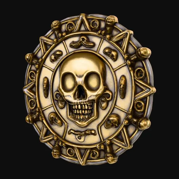 3D model for Aztec Skull Medallion
