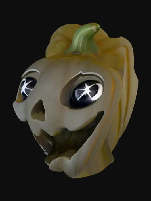 3D model for Spooky Gleam Pumpkin