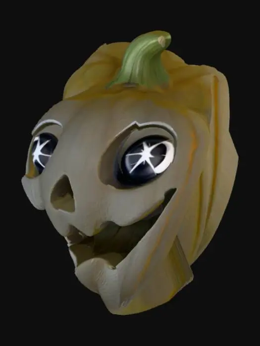 3D model for Spooky Gleam Pumpkin