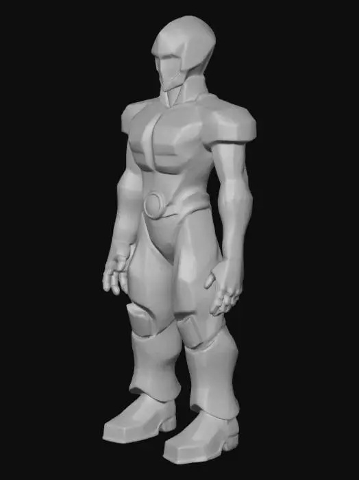 3D model for A T-posed humanoid robot who is female robo ai character model named LUMI. Its body is sleek, seamless, and composed of a matte-black, unblemished obsidian ceramic material, giving it an elegant, minimalist design. There are no visible joints or seams. A prominent, perfectly circular core in its chest or head glows with a soft, internal electric blue light. It has no discernible face but emanates a subtle, intelligent presence. The overall aesthetic is ultra-modern, sophisticated sci-fi, high-detail 3D model, cinematic animation quality, ready for rigging.