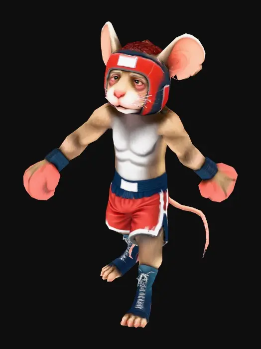 3D model for Boxing Mouse Champion