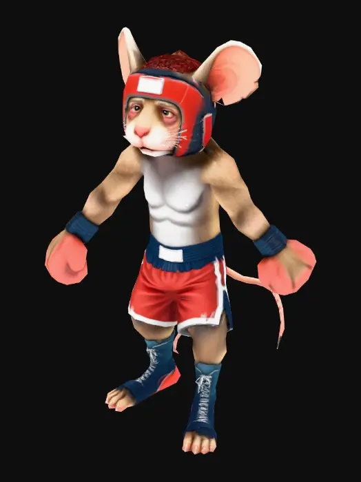 3D model for Boxing Mouse Champion