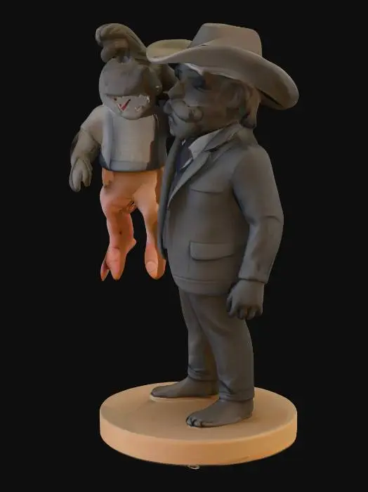 3D model for Cowboy with Shark Toy