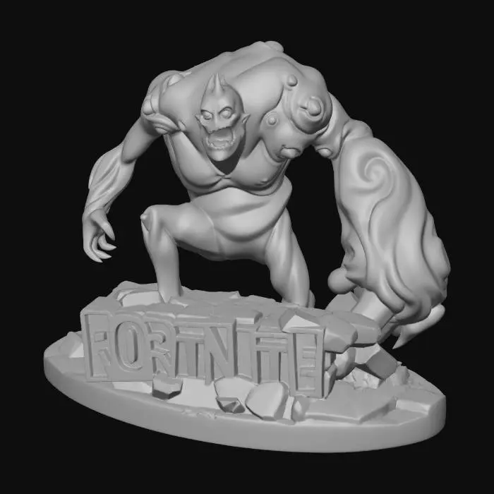 3D model for Fortnite Monster Figure