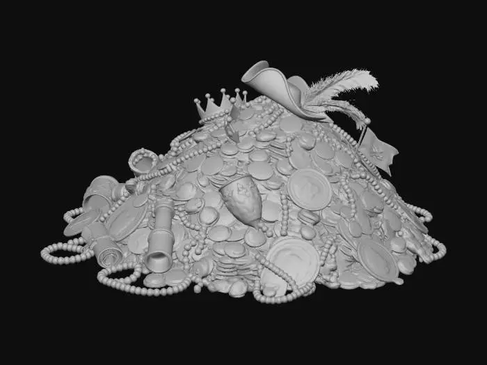 3D model for Pirate's Treasure at Sunset