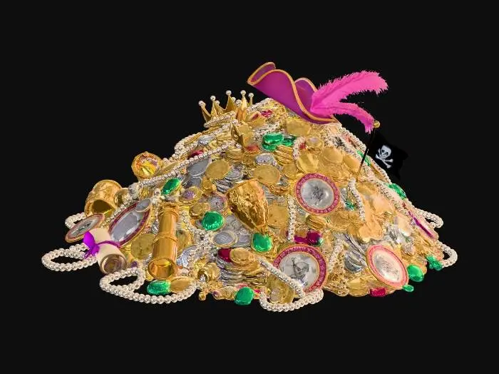 3D model for Pirate's Treasure at Sunset