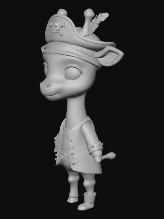 3D model for Pirate Giraffe Adventure