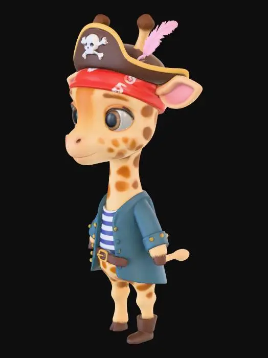 3D model for Pirate Giraffe Adventure