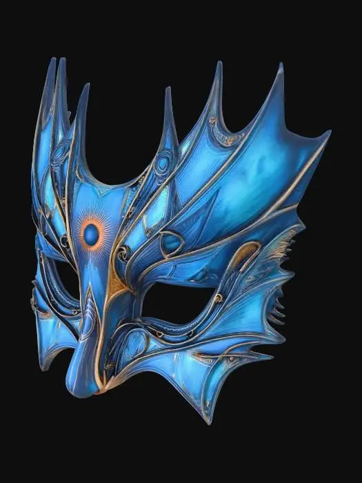 3D model for The Blue Mask
