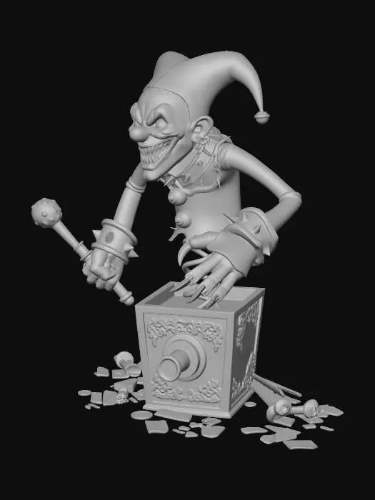 3D model for The Clockwork Jester