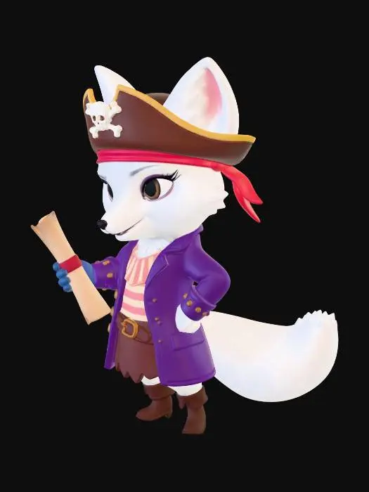 3D model for Captain Whiskers