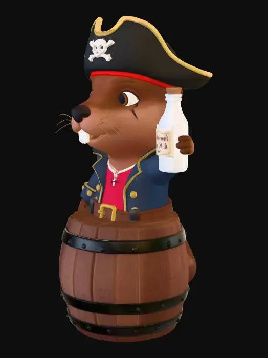 3D model for Captain Nutty and the Best Milk