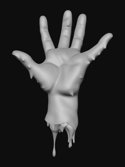 3D model for Melting Crystal Hand