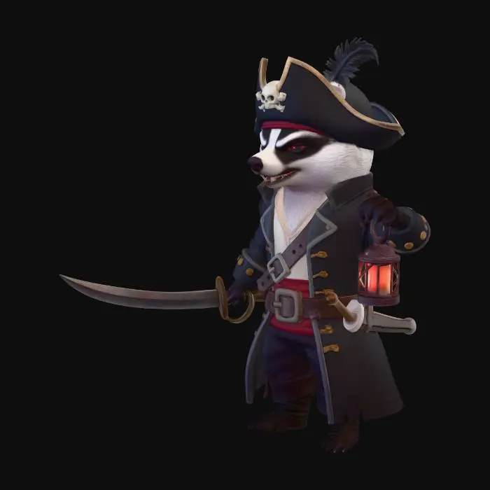 3D model for Commander Benny Badger