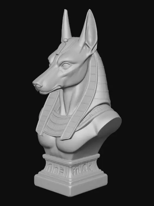 3D model for Anubis with Golden Nemes