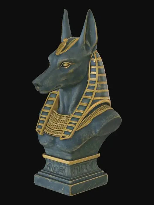 3D model for Anubis with Golden Nemes