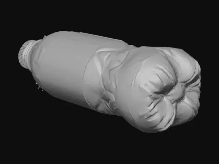 3D model for Crushed Water Bottle on Seat