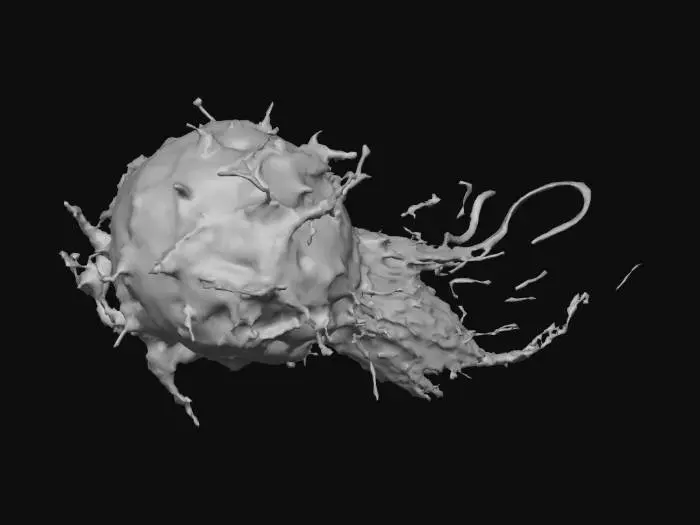 3D model for Airlace (Air Weave), composed of fine plastic threads and spider webs.
Its distinctive features include: a suspended net-like structure, shimmering linear textures, and a fluid floating effect. Colors: a high-saturation gradient from yellow to blue. Artistic style: surrealism, 3D rendering, psychedelic and vibrant, dreamy concept, integrating digital particles with cyberpunk lighting effects, emphasizing the flow of light and transparent texture. The background is black and deep to highlight the subject.