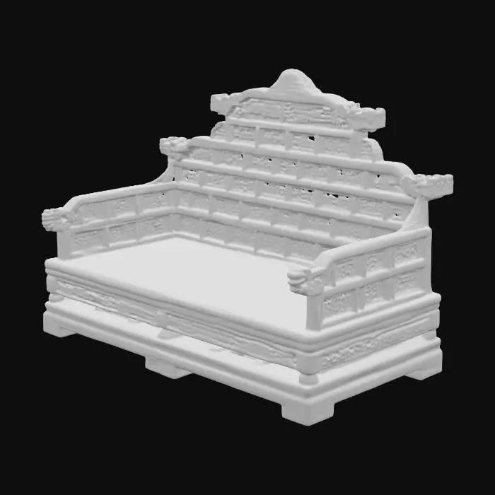 3D model for Ornate Dragon Throne Chair