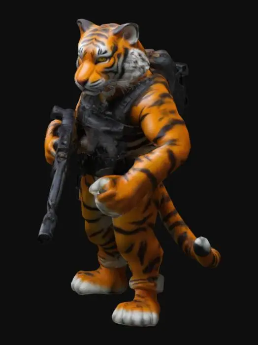 3D model for Tiger Shooter