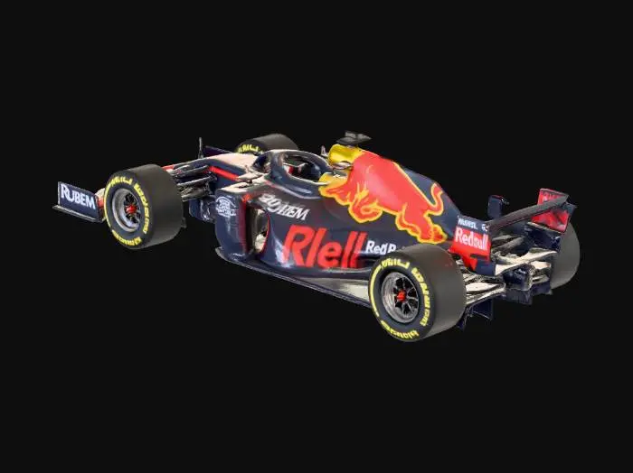 3D model for Max Verstappen's car Red Bull RB19